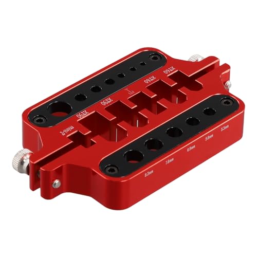 Muuoeou Wärmeschutz-Aluminium-Schweiß-Löt-Isolierstation Jig 3,5 mm für XT60 XT90 Deans Bananenstecker-Anschluss Rot von Muuoeou