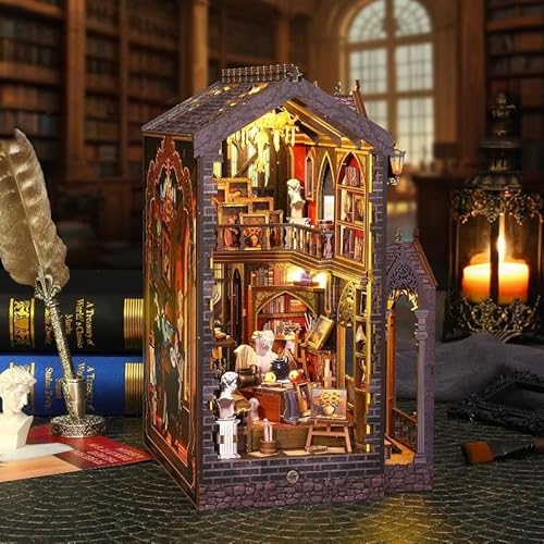 Book Nook Kit – DIY Puppenhaus Häuser, 3D-Holzpuzzles Miniatur Haus Selber Bauen, DIY Miniature House Book Nook Kit – DIY Puppenhaus Häuser, 3D-Holzpuzzles Miniatur Haus Selber Bauen, DIY Miniature House von Muviitvi