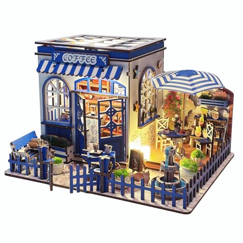 Book Nook Kit – DIY Puppenhaus Häuser, 3D-Holzpuzzles Miniatur Haus Selber Bauen für Erwachsene Book Nook Kit – DIY Puppenhaus Häuser, 3D-Holzpuzzles Miniatur Haus Selber Bauen für Erwachsene von Muviitvi