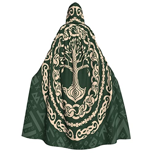 Muxxirt Keltische Heilige Symbole Druide Totem Zauberer Hexe Kapuzenmantel Cosplay für Erwachsene Männer Frauen Fancy Cool Cosplay Kostüme Muxxirt Keltische Heilige Symbole Druide Totem Zauberer Hexe Kapuzenmantel Cosplay für Erwachsene Männer Frauen Fancy Cool Cosplay Kostüme von Muxxirt