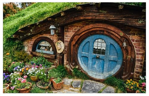 Foto eines Hauses in Hobbiton in Neuseeland Holzpuzzles für Erwachsene 1000 Teile Puzzle 76,2 x 50,8 cm Foto eines Hauses in Hobbiton in Neuseeland Holzpuzzles für Erwachsene 1000 Teile Puzzle 76,2 x 50,8 cm von Muyankissu