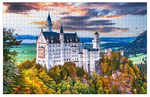 Neuschwanstein Bayern Holzpuzzles für Erwachsene 1000 Teile Puzzle Berühmtes Schloss Neuschwanstein Schloss Deutschland Puzzle 76,2 x 50,8 cm Neuschwanstein Bayern Holzpuzzles für Erwachsene 1000 Teile Puzzle Berühmtes Schloss Neuschwanstein Schloss Deutschland Puzzle 76,2 x 50,8 cm von Muyankissu