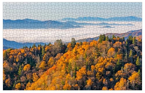 Tennessee Great Smoky Mountains National Park Newfound Gap Wooden Puzzles for Adults 1000 Piece Jigsaw Puzzles 76.2 cmx 50.8 cm Tennessee Great Smoky Mountains National Park Newfound Gap Wooden Puzzles for Adults 1000 Piece Jigsaw Puzzles 76.2 cmx 50.8 cm von Muyankissu