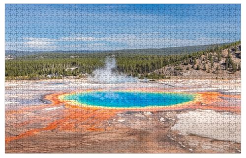The Grand Prismatic Spring in The Yellowstone National Park Wooden Puzzles for Adults 1000 Piece Jigsaw Puzzles 76.2 cmx 50.8 cm The Grand Prismatic Spring in The Yellowstone National Park Wooden Puzzles for Adults 1000 Piece Jigsaw Puzzles 76.2 cmx 50.8 cm von Muyankissu
