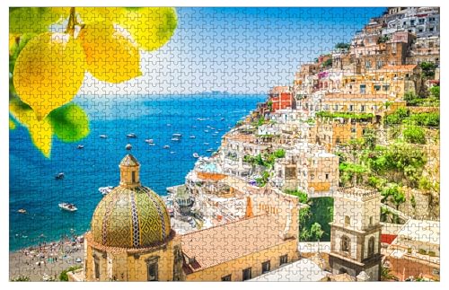 View of Positano - Berühmtes altes italienisches Resort mit Zitronen im Sommer, Italien, Holzpuzzles für Erwachsene, 1000 Teile, 76,2 x 50,8 cm View of Positano - Berühmtes altes italienisches Resort mit Zitronen im Sommer, Italien, Holzpuzzles für Erwachsene, 1000 Teile, 76,2 x 50,8 cm von Muyankissu