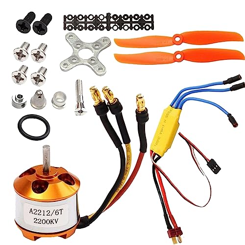 Muyilanc 1 Satz 2200Kv 30A Motordrehzahlregler Gelb für Ferngesteuerte Drohnen-Mehrrotor-Bürstenloser Außenrotormotor Muyilanc 1 Satz 2200Kv 30A Motordrehzahlregler Gelb für Ferngesteuerte Drohnen-Mehrrotor-Bürstenloser Außenrotormotor von Muyilanc