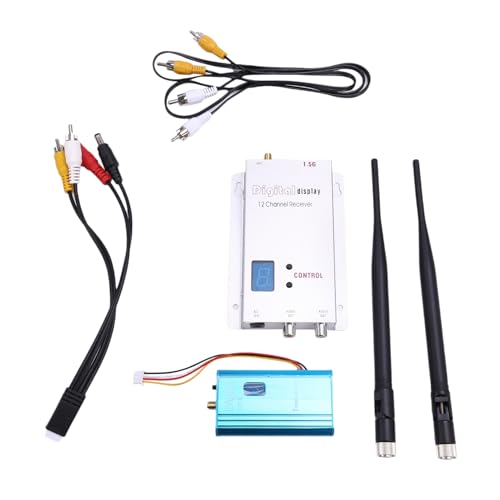Muyilanc 12CH 1,5G 1,5W VTX/VRX Audio-Video-Sender-Empfängermodul für RC FPV-Langstreckenflugzeug-Multikopter-Renndrohne von Muyilanc