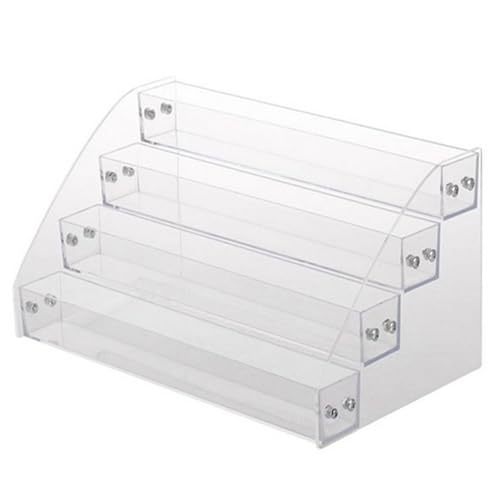 Acryl -Risers Display -Ständer, 12 Zoll klare Acrylregale 4 -Tier -Parfümständer Organizer Desktop -Plastikspeicherbox für Figurenanzeige, Make -up, Spielzeug, Cupcake Acryl -Risers Display -Ständer, 12 Zoll klare Acrylregale 4 -Tier -Parfümständer Organizer Desktop -Plastikspeicherbox für Figurenanzeige, Make -up, Spielzeug, Cupcake von Muzrunq