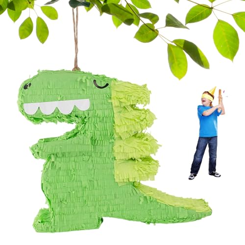 Muzrunq Dinosaurier-Piñatas, 17 x 15 x 3 Zoll, süße Cartoon-Papier-Dinosaurier-Partydekorationen, hängende Piñatas für Geburtstagspartys für Mädchen und Jungen im Innen- oder Außenbereich Muzrunq Dinosaurier-Piñatas, 17 x 15 x 3 Zoll, süße Cartoon-Papier-Dinosaurier-Partydekorationen, hängende Piñatas für Geburtstagspartys für Mädchen und Jungen im Innen- oder Außenbereich von Muzrunq
