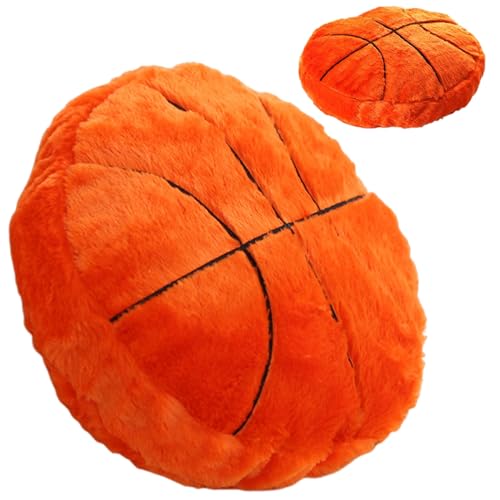 Muzrunq Basketball -Kissen Basketball Plüschsofa Kissen 14x14x4 Zoll Baumwollgefüllte realistische orangefarben Basketball-Raumdekor, Kinder-Plüschkissen für den Winter, Geschenke für den Freund Muzrunq Basketball -Kissen Basketball Plüschsofa Kissen 14x14x4 Zoll Baumwollgefüllte realistische orangefarben Basketball-Raumdekor, Kinder-Plüschkissen für den Winter, Geschenke für den Freund von Muzrunq
