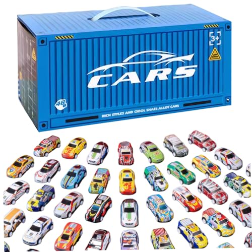 Muzrunq Rennwagen lustige Simulation Rückenwagen mit eingebauten Garage-Autos Spielzeug 48pcs/Set Mini Back Autos Liebhaber Geschenkautos, Autos Spielzeug, Pull-Autos, Kinderspielzeug Blau Muzrunq Rennwagen lustige Simulation Rückenwagen mit eingebauten Garage-Autos Spielzeug 48pcs/Set Mini Back Autos Liebhaber Geschenkautos, Autos Spielzeug, Pull-Autos, Kinderspielzeug Blau von Muzrunq