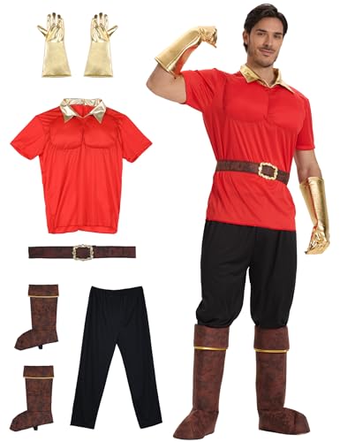 Mviz Halloween-Kostüm für Erwachsene, Herren, 5-teilig, Anzug, Muskel-Top, Übergröße, Bösewicht-Charakter, Cosplay-Kostüme, Party-Outfit Mviz Halloween-Kostüm für Erwachsene, Herren, 5-teilig, Anzug, Muskel-Top, Übergröße, Bösewicht-Charakter, Cosplay-Kostüme, Party-Outfit von Mviz