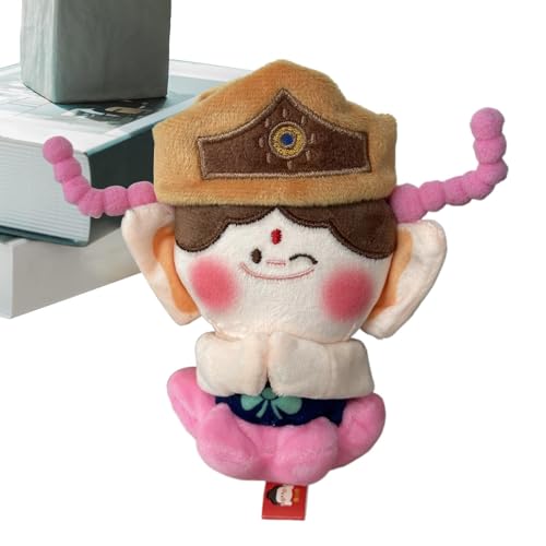 Mwkbbn Buddha-Plüschpuppe, niedlich, 15,2 cm, kulturelle gefüllte Tröstungspuppe, dekorativer Charm, kulturell und bedeutungsvoll, Auto-Schlüsselanhänger-Zubehör, 8 x 8 x 15 cm für Glück Mwkbbn Buddha-Plüschpuppe, niedlich, 15,2 cm, kulturelle gefüllte Tröstungspuppe, dekorativer Charm, kulturell und bedeutungsvoll, Auto-Schlüsselanhänger-Zubehör, 8 x 8 x 15 cm für Glück von Mwkbbn