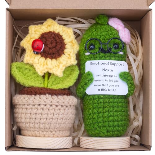 Mwmoeen 2 Stück Mini lustige Positive Kartoffel Geschenke, handgemachte emotionale Unterstützung gestrickte Kartoffeln mit Frontkarte und hölzerne Basis Sonnenblume Topf Schreibtisch Dekoration Mwmoeen 2 Stück Mini lustige Positive Kartoffel Geschenke, handgemachte emotionale Unterstützung gestrickte Kartoffeln mit Frontkarte und hölzerne Basis Sonnenblume Topf Schreibtisch Dekoration von Mwmoeen