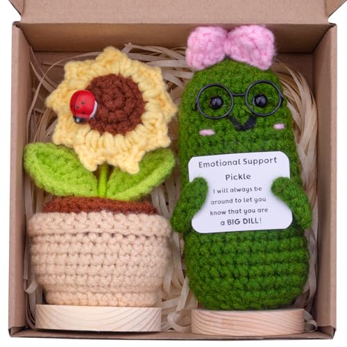 Mwmoeen 2 Stück Mini lustige Positive Kartoffel Geschenke, handgemachte emotionale Unterstützung gestrickte Kartoffeln mit Frontkarte und hölzerne Basis Sonnenblume Topf Schreibtisch Dekoration Mwmoeen 2 Stück Mini lustige Positive Kartoffel Geschenke, handgemachte emotionale Unterstützung gestrickte Kartoffeln mit Frontkarte und hölzerne Basis Sonnenblume Topf Schreibtisch Dekoration von Mwmoeen