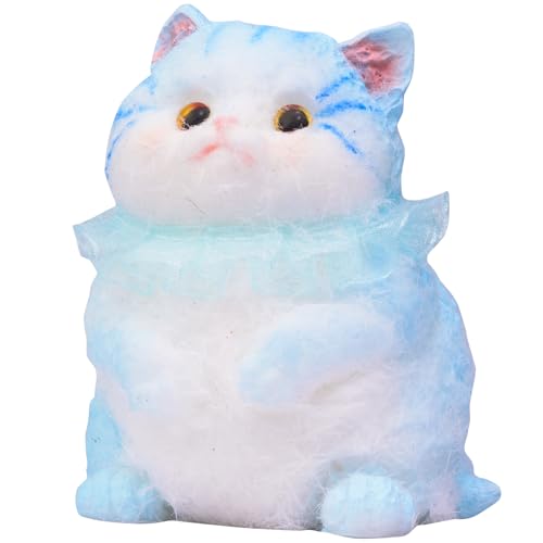 Mwmoeen Groß Squishy Katze, handgemachte Katze Taba Squishy für Stressabbau, niedliche weiche Katze Fidget Spielzeug für Erwachsene von Mwmoeen