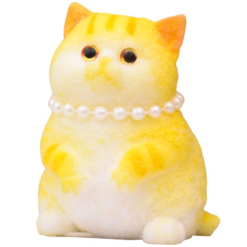 Mwmoeen Groß Squishy Katze, handgemachte Katze Taba Squishy für Stressabbau, niedliche weiche Katze Fidget Spielzeug für Erwachsene von Mwmoeen