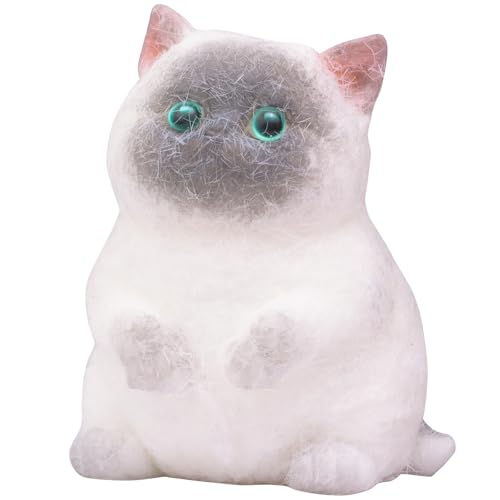 Mwmoeen Groß Squishy Katze, handgemachte Katze Taba Squishy für Stressabbau, niedliche weiche Katze Fidget Spielzeug für Erwachsene von Mwmoeen