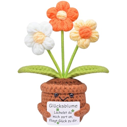 Mwmoeen Pocket Hug Glücksblume, Kreative Strickwolle Positive Blume, Positive Kartoffel Deutsch Glücksbringer, aufmunterung Geschenke, Süße Geschenke für Freunde Kollegen und Famili Mwmoeen Pocket Hug Glücksblume, Kreative Strickwolle Positive Blume, Positive Kartoffel Deutsch Glücksbringer, aufmunterung Geschenke, Süße Geschenke für Freunde Kollegen und Famili von Mwmoeen
