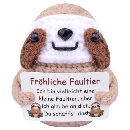 Mwmoeen Pocket Hug Positive Gehäkelte Faultier, Glück Faultier Anti Stress Geschenk, Beste Stressabbau Geschenke für Freunde und Verwandte, Positive Kartoffel Deutsch Ersatz Mwmoeen Pocket Hug Positive Gehäkelte Faultier, Glück Faultier Anti Stress Geschenk, Beste Stressabbau Geschenke für Freunde und Verwandte, Positive Kartoffel Deutsch Ersatz von Mwmoeen