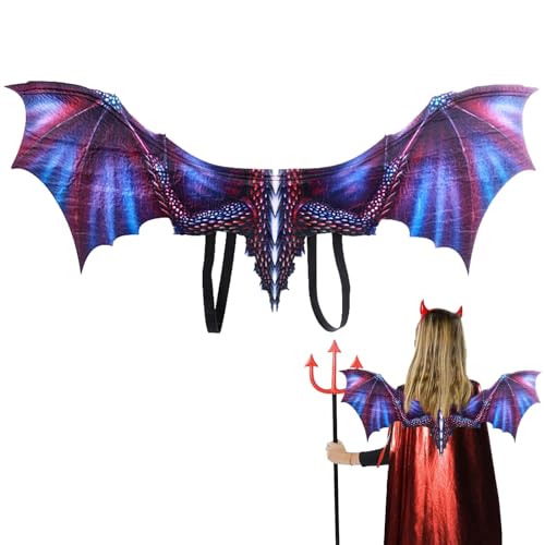 Mwqpgyh Drachenflügel - Drachenflügel Halloween,Vliesstoff Kostümzubehör Für Karneval Renaissance Mittelalter Fest Kostüm Verkleidung von Mwqpgyh