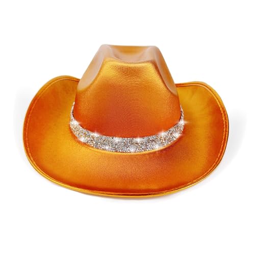 Mwqpgyh Filz Cowgirl Hat, Western Cowgirl Hut,Bling fühlte Glitzer Disco -Outfit Kostüm | Rollenspiel Stylish Cowgirl Hat Kostüm für Halloween, Rollenspiel, Performance, Bühne Mwqpgyh Filz Cowgirl Hat, Western Cowgirl Hut,Bling fühlte Glitzer Disco -Outfit Kostüm | Rollenspiel Stylish Cowgirl Hat Kostüm für Halloween, Rollenspiel, Performance, Bühne von Mwqpgyh