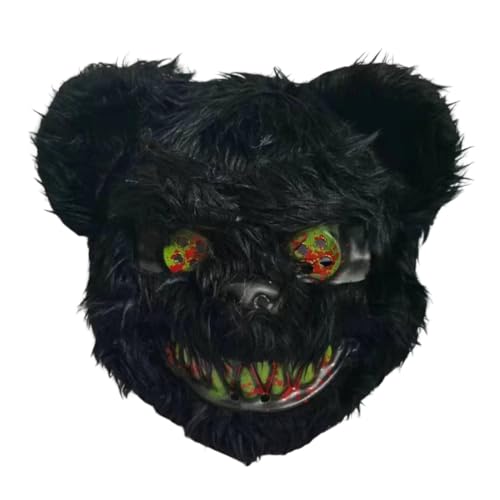 Mwqpgyh Kopf Bär Cosplay Kostüm, Plüschhase Kopfbedeckung - Realistisches Kinderkostüm mit blutigem Mund - Elastisches Cosplay-Kostüm für Geburtstagsfeier, Halloween, Weihnachten Mwqpgyh Kopf Bär Cosplay Kostüm, Plüschhase Kopfbedeckung - Realistisches Kinderkostüm mit blutigem Mund - Elastisches Cosplay-Kostüm für Geburtstagsfeier, Halloween, Weihnachten von Mwqpgyh