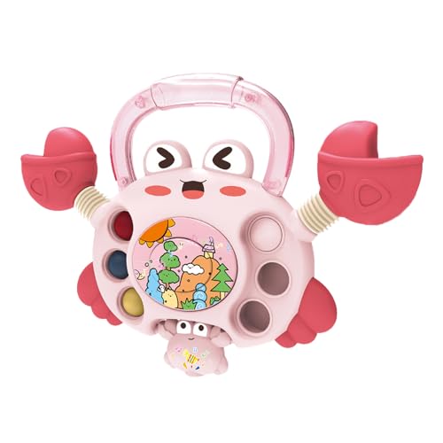 Mwqpgyh Krabbenspielzeug,Krabbenspielzeug für Babys - Süßes 6-in-1-Pull-Krabbenspielzeug,Pädagogische interaktive Vorschulaktivitäten für Kinder ab 3 Jahren, fördert logisches Denken und Mwqpgyh Krabbenspielzeug,Krabbenspielzeug für Babys - Süßes 6-in-1-Pull-Krabbenspielzeug,Pädagogische interaktive Vorschulaktivitäten für Kinder ab 3 Jahren, fördert logisches Denken und von Mwqpgyh