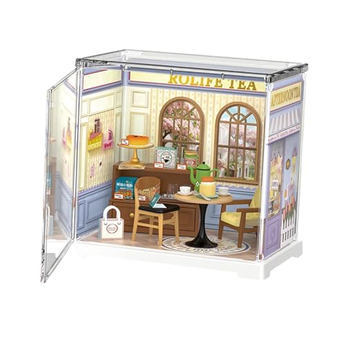 Mwqpgyh Mini-Haus-Set,Mini-Haus-Set,Kleines Kinderhaus - Miniaturhaus-Bausatz, Tiny House-Bastelarbeiten mit Möbeln und Zubehör, Mini-Hausspielzeug für Kinder von Mwqpgyh