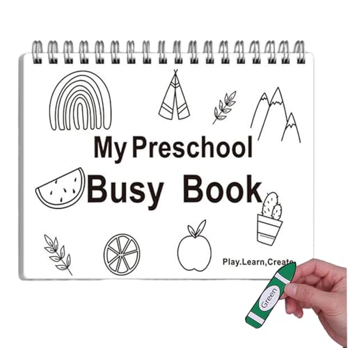 Mwqpgyh Vorschulaktivitätsbuch | Farben und Formen Lernbücher für Kleinkinder | Schreibübungsordner Homeschool Material Für Zu Hause Unterwegs Kindergarten Mwqpgyh Vorschulaktivitätsbuch | Farben und Formen Lernbücher für Kleinkinder | Schreibübungsordner Homeschool Material Für Zu Hause Unterwegs Kindergarten von Mwqpgyh