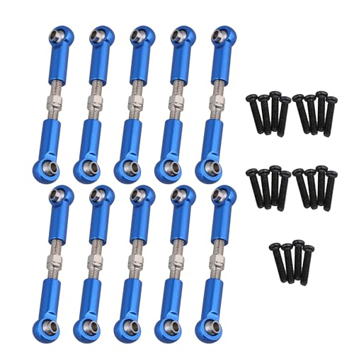 Mxfans 10 x RC1:18 Aluminium-Servo-Link-Ersatz für WL A580039 K929 A979 Mxfans 10 x RC1:18 Aluminium-Servo-Link-Ersatz für WL A580039 K929 A979 von Mxfans