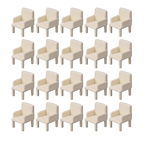 Mxfans 20 Stück 1:50 Miniaturmöbel Modell Stühle Puppenhaus Sofa Beige Mxfans 20 Stück 1:50 Miniaturmöbel Modell Stühle Puppenhaus Sofa Beige von Mxfans
