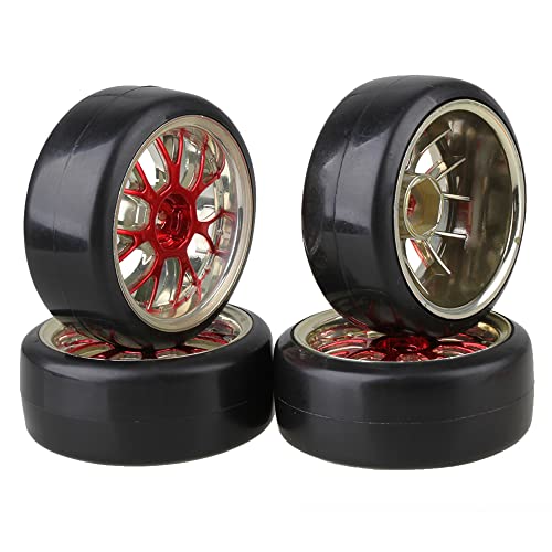 Mxfans 4 STÜCKE 12 mm Hex Y-förmige Felge & glatter Reifen für RC1: 10 Drift Car 290147 Mxfans 4 STÜCKE 12 mm Hex Y-förmige Felge & glatter Reifen für RC1: 10 Drift Car 290147 von Mxfans