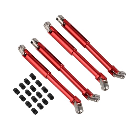 Mxfans 4 x RC Aluminium Antriebswelle Ersatz für AXIAL SCX0016R 1:10 Offroad von Mxfans