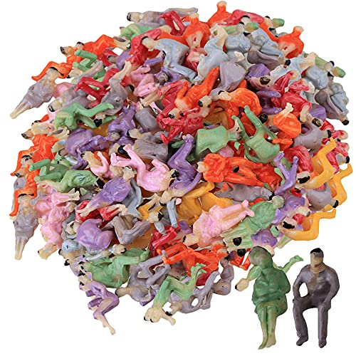 Mxfans 500 Stück 1:100 Maßstab Kunststoff Mini sitzend sitzend bemalt Modell Menschen Figuren für Miniatur-Szenen Mxfans 500 Stück 1:100 Maßstab Kunststoff Mini sitzend sitzend bemalt Modell Menschen Figuren für Miniatur-Szenen von Mxfans
