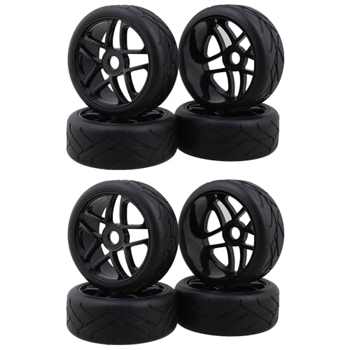 Mxfans 8 x RC1:8 schwarze Buggy Blumen Muster Gummireifen & 5 Speichenfelgen Mxfans 8 x RC1:8 schwarze Buggy Blumen Muster Gummireifen & 5 Speichenfelgen von Mxfans