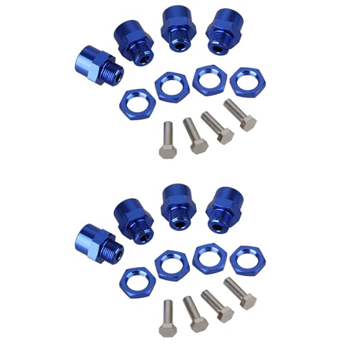 Mxfans 8 x dunkelblaue 12 mm bis 17 mm Sechskant-Nabenverlängerungen für RC 1:10 Autoteile Mxfans 8 x dunkelblaue 12 mm bis 17 mm Sechskant-Nabenverlängerungen für RC 1:10 Autoteile von Mxfans