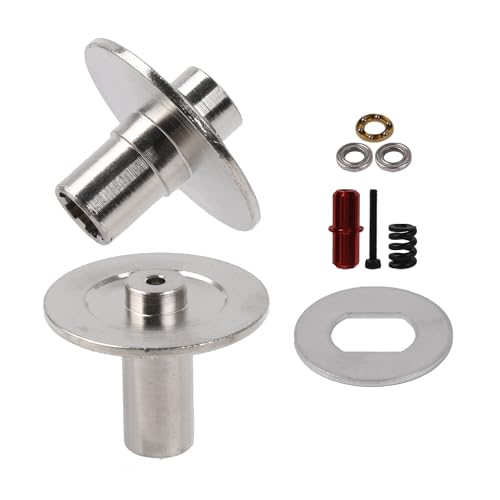 Mxfans RC Metal Slipper Plate & Hub Shaft Set Replacement for ARA310946 1:10 Silver, M3231024002 von Mxfans