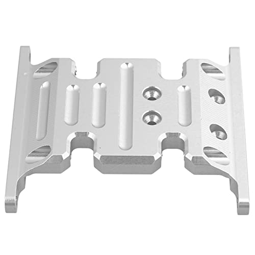 Mxfans RC1:10 Upgrade Legierung Center Skid Transmission Plate Silber Ersatz für AXIAL SCX10 4WD von Mxfans