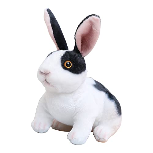 Mxming Niedliches Realistisches Kaninchenpaar Präsentiert Sofa Ornament Glück Tierdesign Dekorative Dekoration Für Zuhause Simulationskaninchen von Mxming