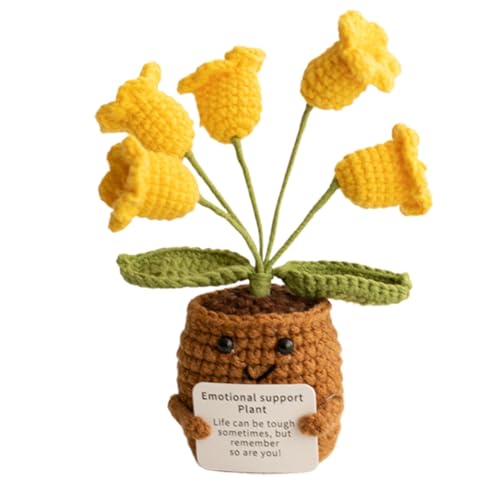 Mxshc Gestrickter Blumentopf Lustiger Süßer Ermutigender Strickpuppen Blumentopf Selbstgemachte Gehäkelte Blumentöpfe Für Die Selbstpflege Positive Häkelprojekte 6 X 11 cm Mxshc Gestrickter Blumentopf Lustiger Süßer Ermutigender Strickpuppen Blumentopf Selbstgemachte Gehäkelte Blumentöpfe Für Die Selbstpflege Positive Häkelprojekte 6 X 11 cm von Mxshc