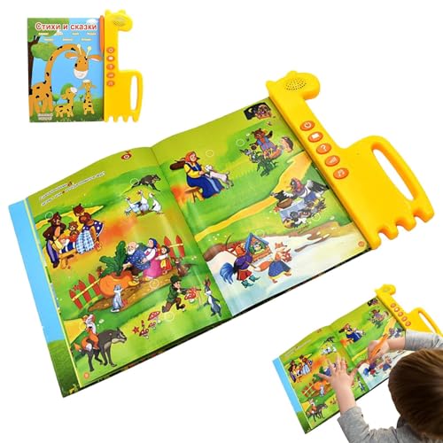 Mxshc Russisch Lernen, Russisches Alphabet Für Kinder Mit Soundfunktion, Lernspielzeug Interaktives Spielzeug Für Kinder Sprachentwicklung Mädchen Zuhause Reisen von Mxshc