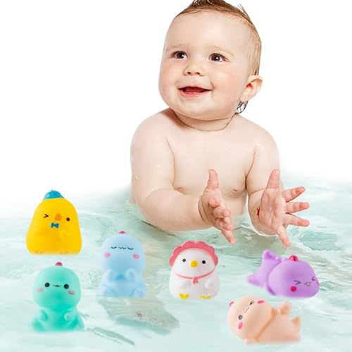 Mxshc Wannenspielzeug, Badespielzeug - Buntes Badewannen-Pool-Spielzeug,Schwimmendes Quietschspielzeug im Vorschulalter, Babywasch- und Duschspielzeug für die Partydekoration von Kleinkindern Mxshc Wannenspielzeug, Badespielzeug - Buntes Badewannen-Pool-Spielzeug,Schwimmendes Quietschspielzeug im Vorschulalter, Babywasch- und Duschspielzeug für die Partydekoration von Kleinkindern von Mxshc
