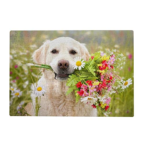 300 Teile Puzzle für Erwachsene - Golden Retriever Hund Blume 300 Teile Puzzle für Erwachsene - Golden Retriever Hund Blume von My Daily