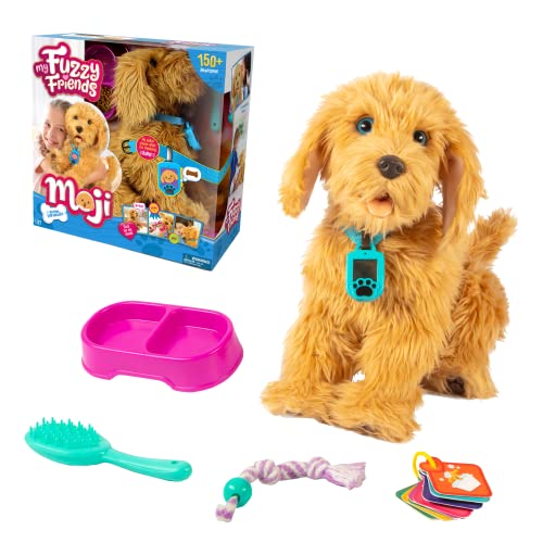 My Fuzzy Friends Moji Interaktives Labradoodle – Plüsch-Hundespielzeug für Jungen und Mädchen, liebenswerter und lebensechter Begleiter von My Fuzzy Friends