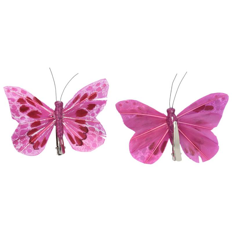 2 Deko-Schmetterlinge mit Klammer von My Home