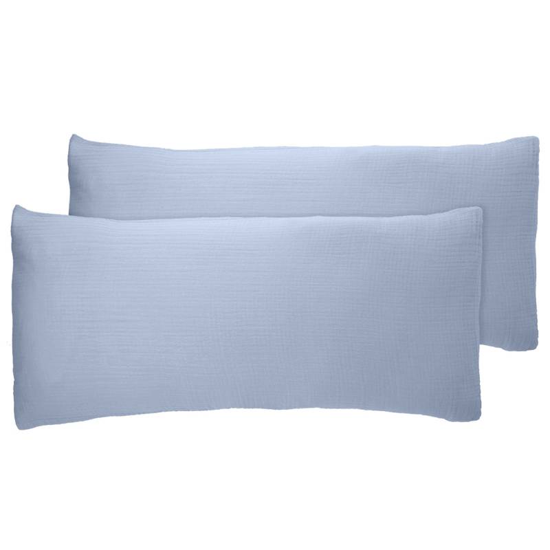 2 Musselin Kissenhüllen 40 x 80 cm von My Home