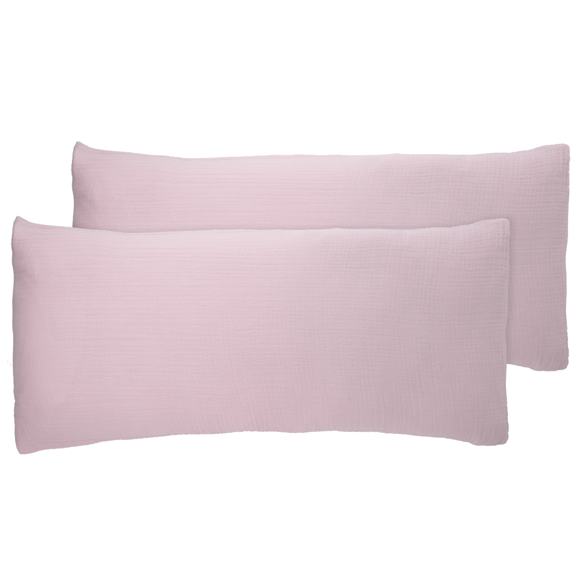 2 Musselin Kissenhüllen unifarben von My Home