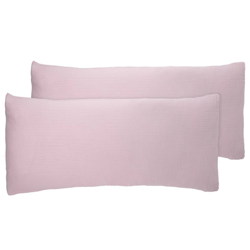 2 Musselin Kissenhüllen unifarben von My Home