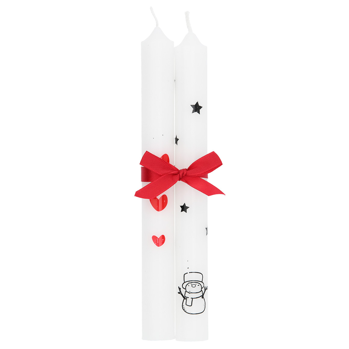 2 Stabkerzen im weihnachtlichen Design 2 Stabkerzen im weihnachtlichen Design von My Home